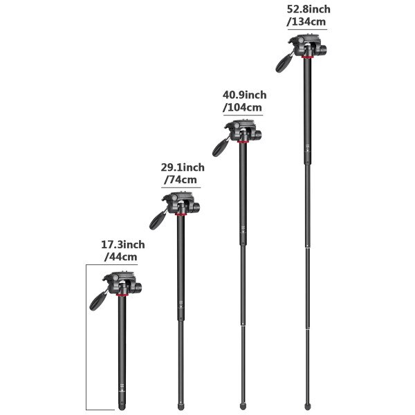 SAB264 monopod at different heights